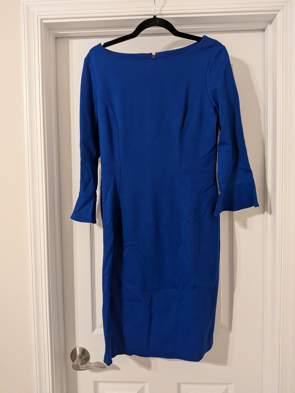 Talbots Royal Blue Long Sleeve Sheath Dress